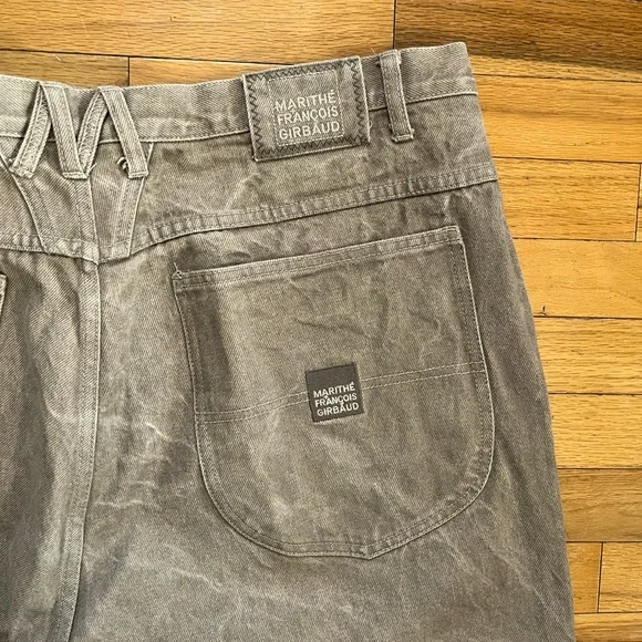 VTG Girbaud Brand X Denim Jeans 42x25 Khaki Tan Y2K Hip-Hop Skater Loose Baggy - Picture 2 of 15